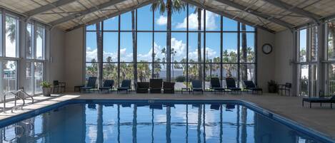 Indoor pool, a heated pool