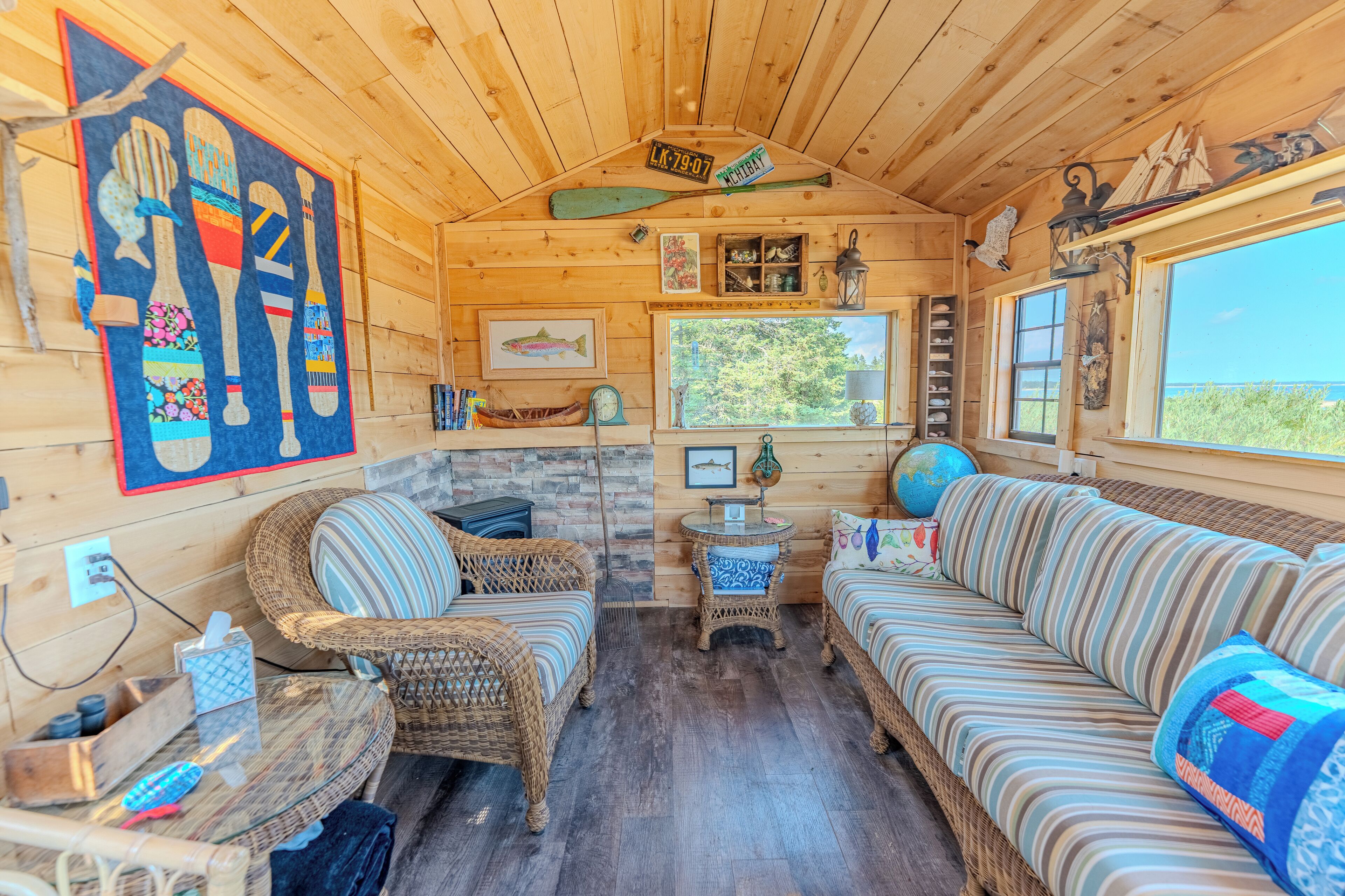 TV connectée, cheminée