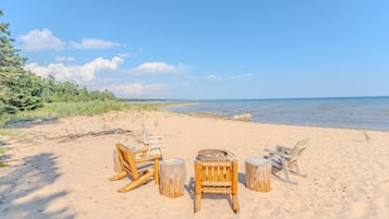 On the beach