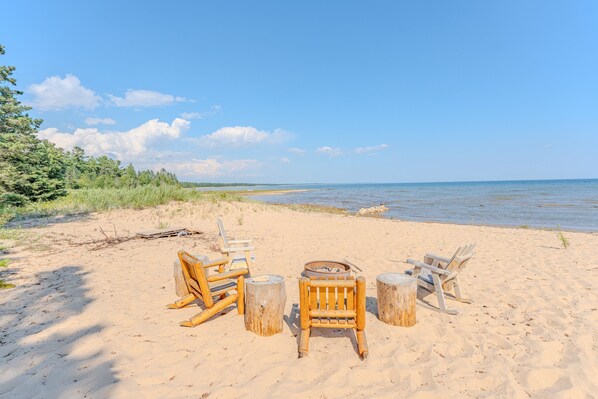 On the beach