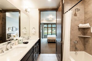 Shower, hair dryer, towels - Steps to Cabriolet | Pool, Spa at Blackstone - Canyons Village Fun (Park City)