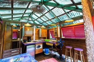 Microwave, oven, coffee/tea maker, electric kettle