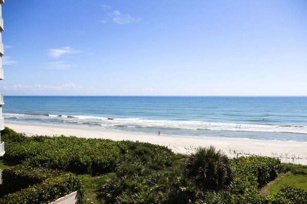 Enjoy breathtaking views of the ocean from your balcony.