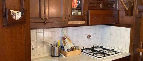 Microwave, stovetop, toaster, ice maker