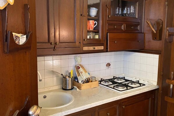 Microwave, stovetop, toaster, ice maker