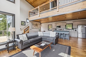Smart TV, fireplace, video games, books