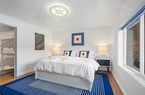 5 bedrooms, iron/ironing board, travel crib, free WiFi