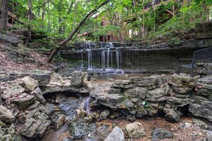 Property grounds - Spacious Cabin at Green Mountain | Pools, Hot Tub, Near Strip, Dogs Welcome! (Branson)