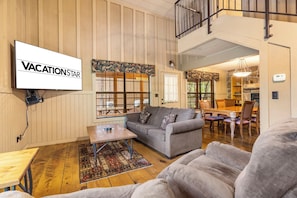 Télévision, cheminée