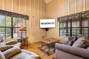 Télévision, cheminée