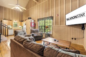 Télévision, cheminée