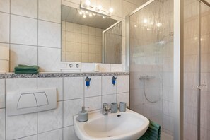 Shower, hair dryer