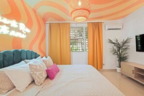 1 bedroom, iron/ironing board, bed sheets