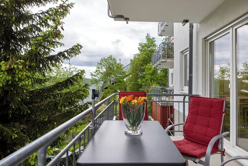 Ferienwohnung Tannenblick 7-1" mit Gemeinschaftsgarten, Balkon und Wi-Fi
