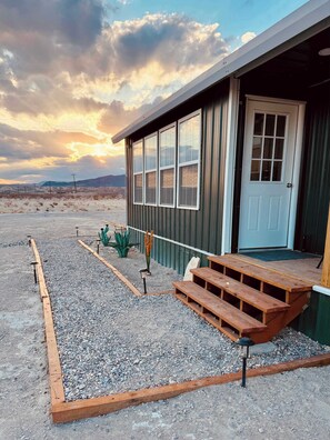 Exterior detail - MJ's Cabin. Private cabin just 3.5 miles from BBNP (Terlingua)