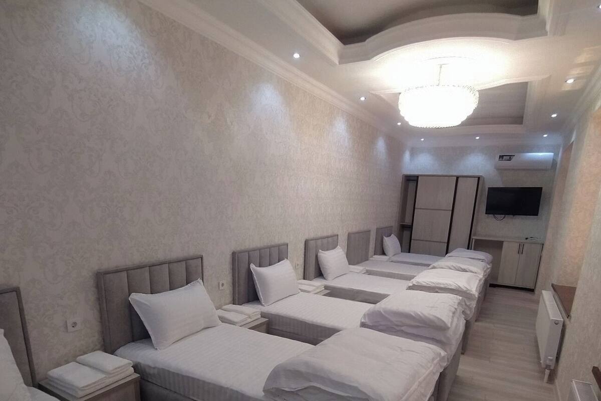 Family Room | Hypo-allergenic bedding available, minibar, desk, laptop workspace