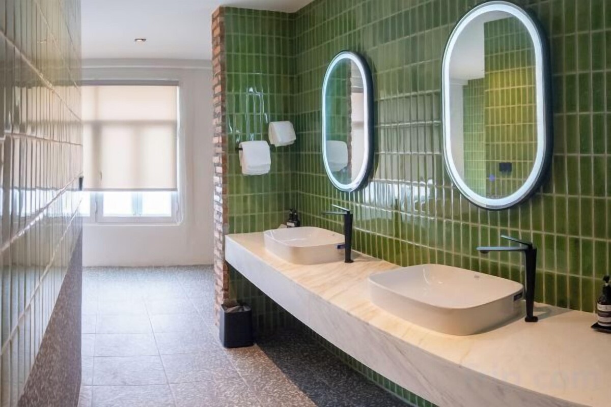 Bathroom | Separate tub and shower, hair dryer, towels, soap