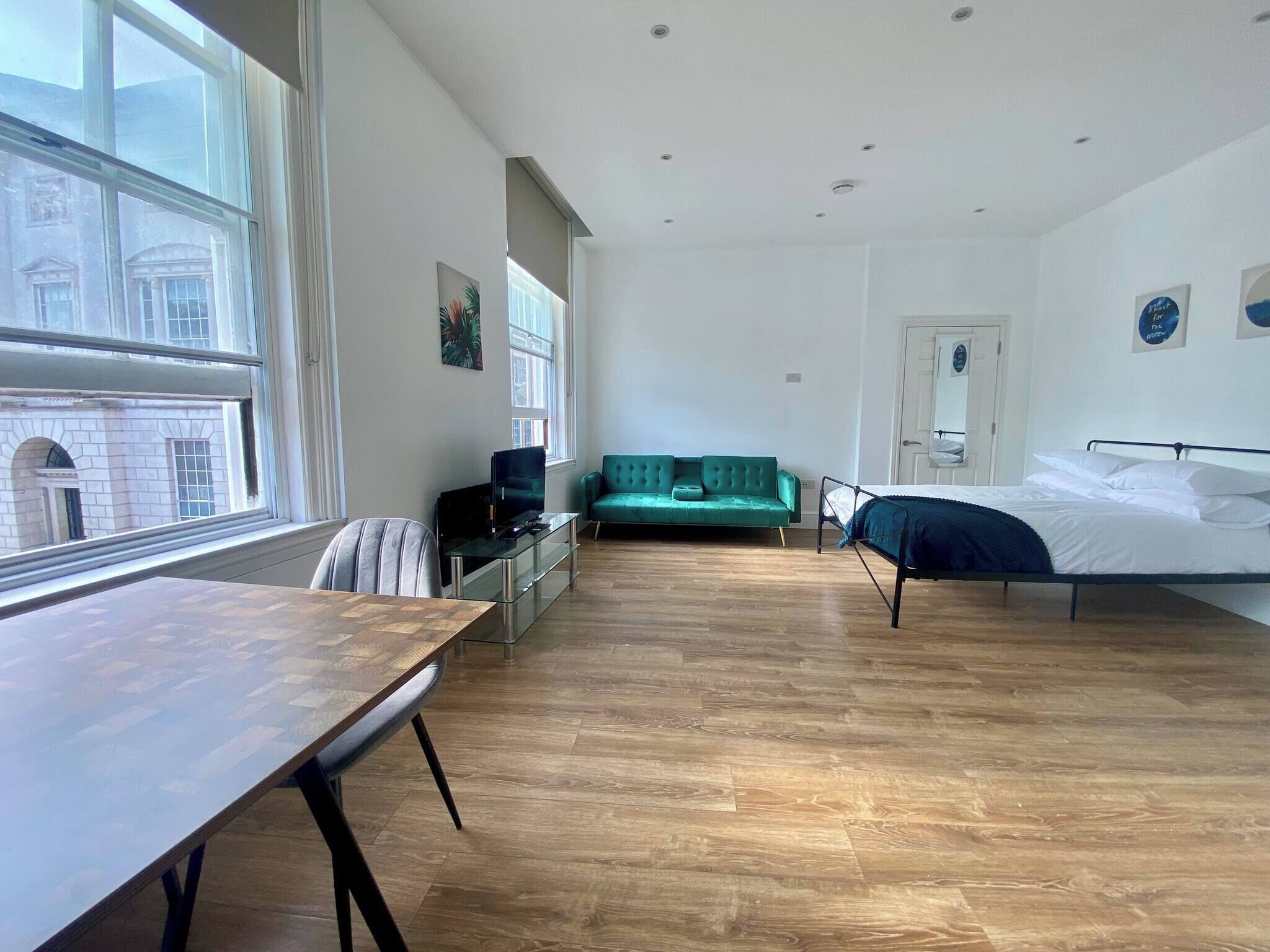 1 bedroom, iron/ironing board, bed sheets