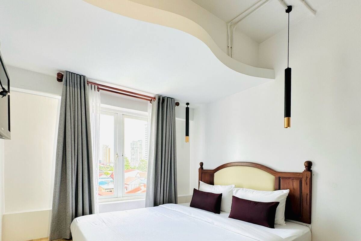 Chambre Standard double | AccĂšs au Wi-Fi (inclus), literie fournie