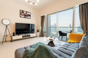 Living area - NYE Fireworks – Burj Khalifa & Fountain View (Dubai)