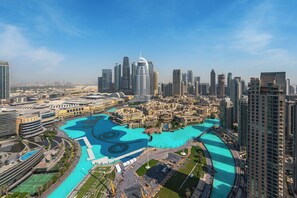 View from property - Full Burj Khalifa and Fountain View from All Rooms (Dubai)