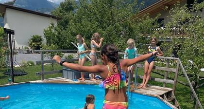 Charming 4-bedroom country house in fantastic Meiringen with pool, hot tub, WiFi