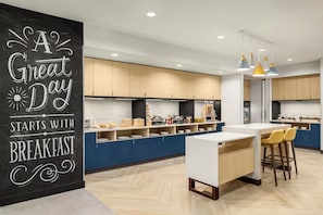 Free daily buffet breakfast 