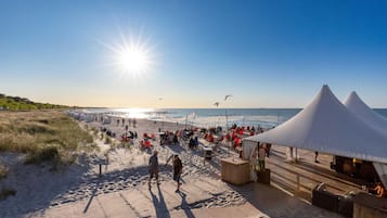 Vlak bij het strand