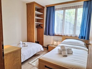 2 chambres, lit parapluie, Wi-Fi gratuit