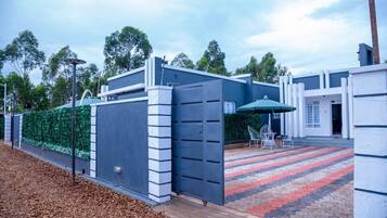 Overnatningsstedets indgangsparti