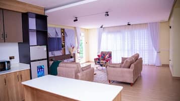 Apartment, Gartenblick | Wohnbereich