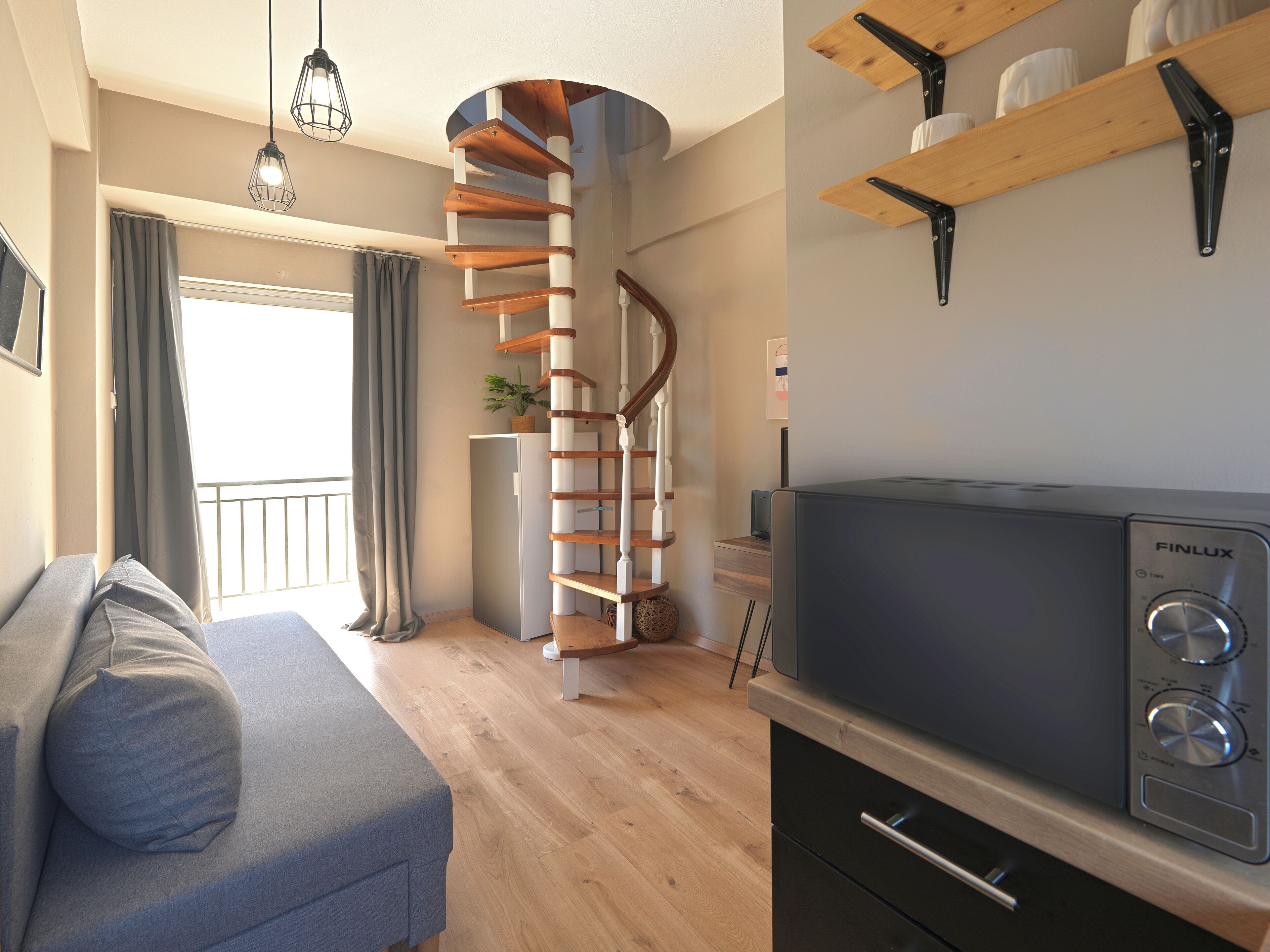 Deluxe Penthouse With Jacuzzi And Acropolis View | Living area | 32-inch Smart TV with satellite channels, Netflix, streaming services