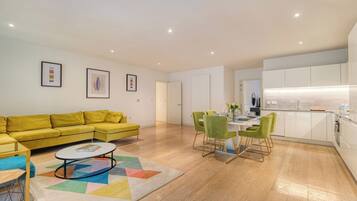 Superior Apartment, Balcony | Living area