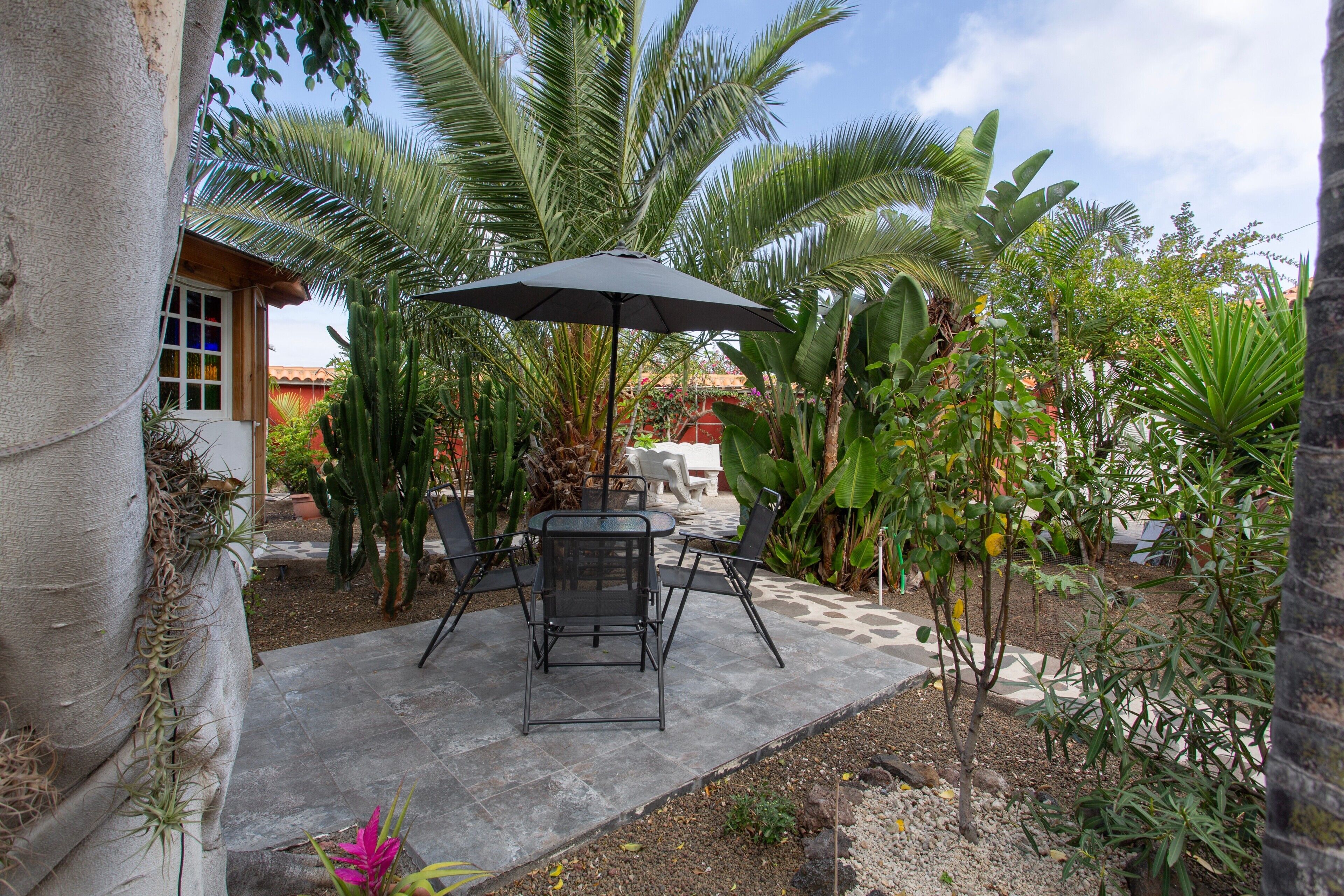 屋外ダイニングエリア