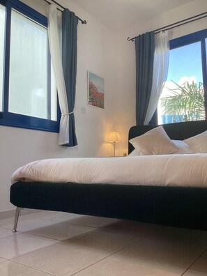 1 bedroom, iron/ironing board, free WiFi, bed sheets - Paphos Blue Tasteful Apartment Complex Pool View (Paphos)