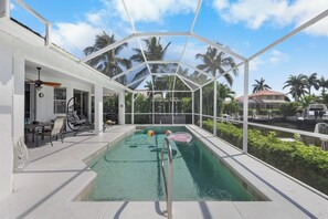 A heated pool