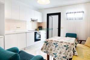 Comfort-villa - balkon - udsigt til pool | Fælleskøkken