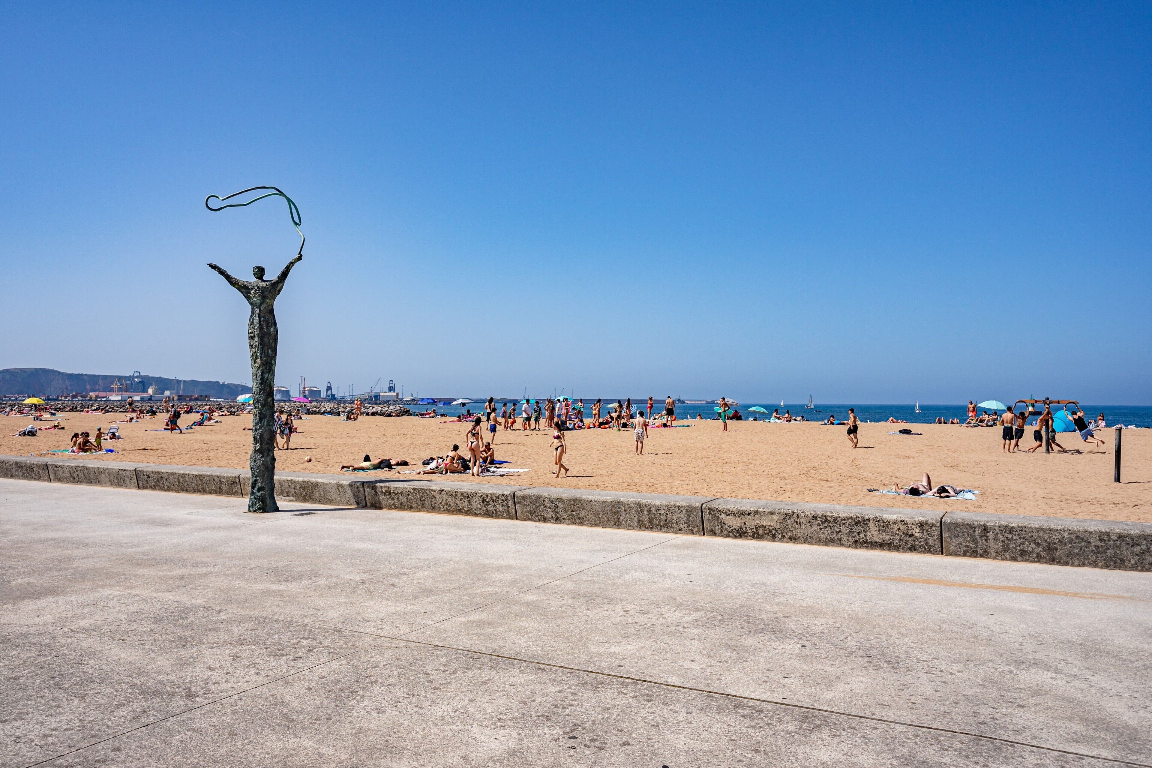 Vlak bij het strand