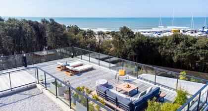 "ROOF TOP & OCEAN" Architect-designed villa, ocean view, heated pool