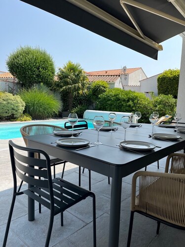 Maison avec piscine à 500m de la plage - île d'Oléron
