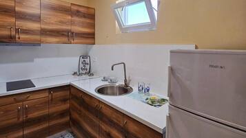 Kamar Double, balkon, pemandangan laut | Dapur pribadi