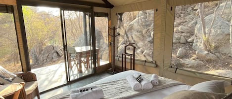 Luxury-Zelt, Seeblick