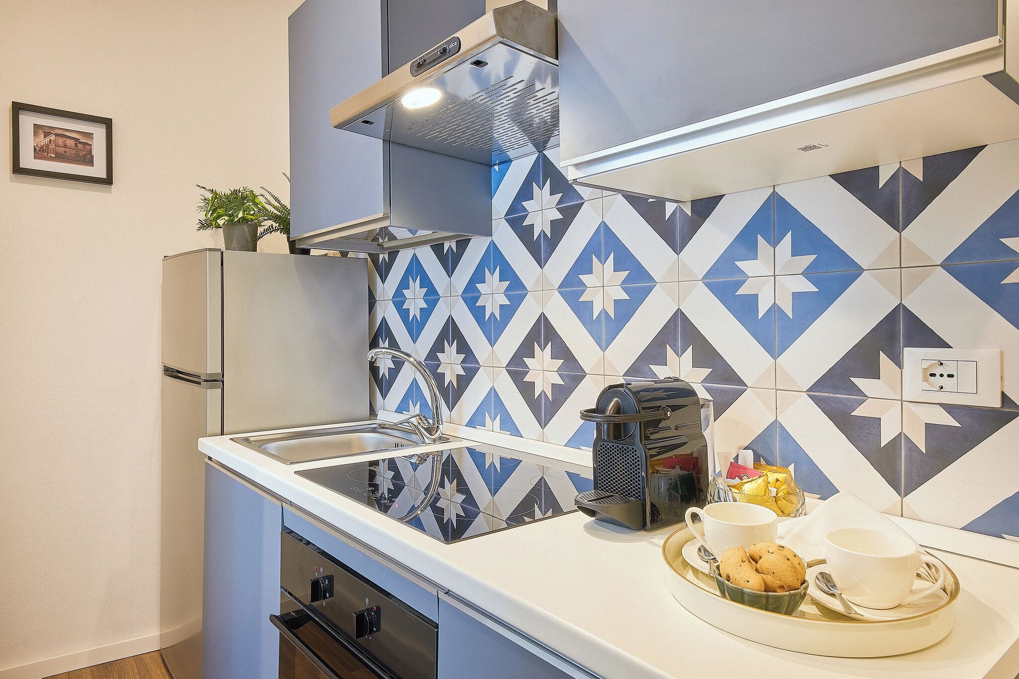 Camera quadrupla Comfort | Cucina privata | Mini-frigorifero, microonde, forno, macchina per caffè espresso