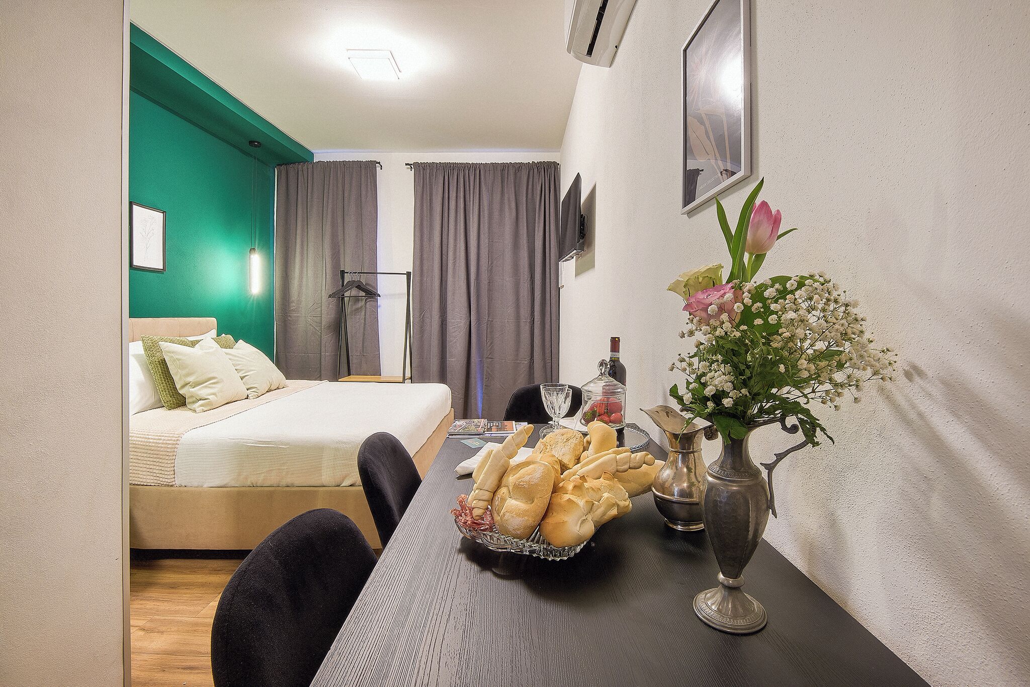 Camera quadrupla Comfort | 전용 주방 | 미니 냉장고, 전자레인  지, 오븐, 에스프레소 메이커