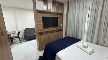 Family Apartment | Blackout drapes, iron/ironing board, free WiFi, bed sheets