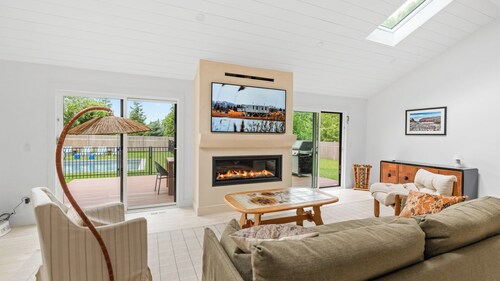 Elevated North Fork Escape with Chic Interiors and Private Poolside Oasis -...