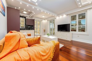 Deluxe Apartment, Partial Sea View | Living area - Chateau Dabo (Novalja)