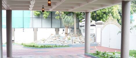 Free self parking, free valet parking