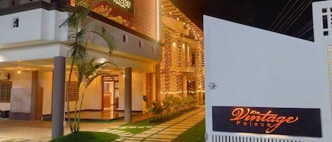 Front of property - evening/night