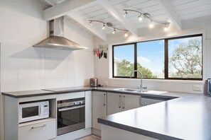 Fridge, microwave, dishwasher, toaster